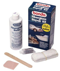 3M - 7 Piece Fiberglass Repair Kit - 8 oz Fiberglass Resin, .2 oz Liquid Hardener Plastic Spreader, 3 Sq Ft Fiberglass Cloth, Mixing Stick, Mixing Tray, Instructions Booklet - All Tool & Supply