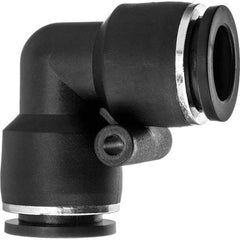 Value Collection - 1/4" OD, Nylon Push-to-Connect Union Elbow - 150 Max psi, Black - All Tool & Supply