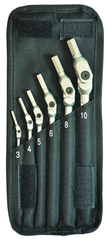 6 Piece - 3 - 10mm -Chrome HexPro Pivot Head Hex Wrench Set - All Tool & Supply