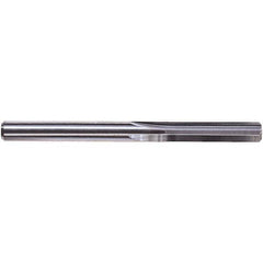 Chucking Reamer: 0.4373″ Dia, 3-3/4″ OAL, 1-3/8″ Flute Length, Straight Shank, Solid Carbide 6 Flute, RH