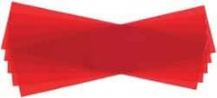 Made in USA - 5 Piece, 5" Wide x 20" Long Plastic Shim Stock Sheet - Red, ±10% Tolerance - All Tool & Supply