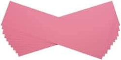 Made in USA - 10 Piece, 5" Wide x 20" Long Plastic Shim Stock Sheet - Pink, ±10% Tolerance - All Tool & Supply