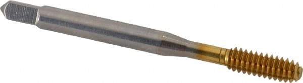 Balax - #10-24 UNC H4 Thread Limit Bottoming Thread Forming Tap - High Speed Steel, TiN Finish, 2-3/8" OAL, 7/8" Thread Length, Right Hand Thread, Series BXB - All Tool & Supply