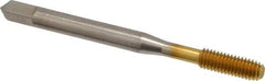 Balax - #10-32 UNF H5 Thread Limit Bottoming Thread Forming Tap - High Speed Steel, TiN Finish, 2-3/8" OAL, 7/8" Thread Length, Right Hand Thread, Series BXB - All Tool & Supply