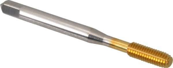 Balax - #10-32 UNF H7 Thread Limit Bottoming Thread Forming Tap - High Speed Steel, TiN Finish, 2-3/8" OAL, 7/8" Thread Length, Right Hand Thread, Series BXB - All Tool & Supply