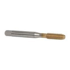 Balax - 1/4-20 UNC H4 Thread Limit Bottoming Thread Forming Tap - High Speed Steel, TiN Finish, 2-1/2" OAL, 1" Thread Length, Right Hand Thread, Series BXB - All Tool & Supply