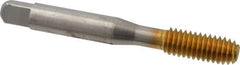 Balax - 5/16-18 UNC H7 Thread Limit Bottoming Thread Forming Tap - High Speed Steel, TiN Finish, 2-23/32" OAL, 1-1/8" Thread Length, Right Hand Thread, Series BXB - All Tool & Supply