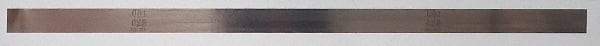 SPI - 0.0025 Inch Thick x 1/2 Inch Wide x 12 Inch Leaf Length, Feeler Gage - Tempered Steel - All Tool & Supply