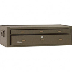 Kennedy - 2 Drawer Brown Drawer Chest Base - 28-1/8" Wide x 7-7/8" High x 9-5/8" Deep, Use with Chests 526, 52611 - All Tool & Supply