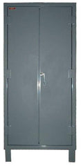 Lyon - 4 Shelf Locking Storage Cabinet - Steel, 36" Wide x 24" Deep x 82" High, Gray - All Tool & Supply