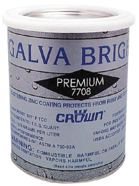 Crown - 32 oz Zinc Cold Galvanizing Compound - Comes in Bottle - All Tool & Supply