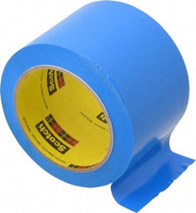 3M - Blue Solid Color Vinyl Tape - 3" Wide x 108' Long x 5.2 mil Thick, General Traffic - All Tool & Supply