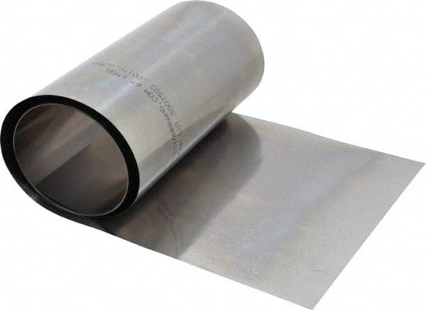 Made in USA - 100 Inch Long x 6 Inch Wide x 0.001 Inch Thick, Roll Shim Stock - Steel - All Tool & Supply