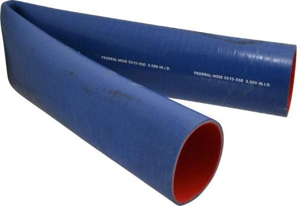 Federal Hose - 3-1/2" ID x 3.82" OD x 3' OAL, Coolant Hose - -65 to 350°F, Blue - All Tool & Supply