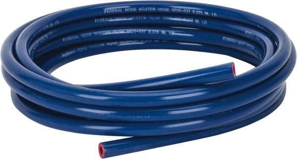 Federal Hose - 3/8" ID x 0.705" OD x 25' OAL, Heater Hose - -65 to 350°F, Blue - All Tool & Supply