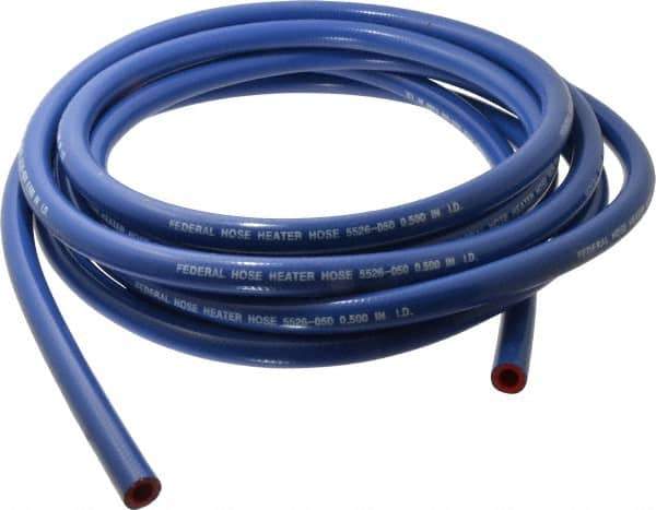 Federal Hose - 1/2" ID x 0.83" OD x 25' OAL, Heater Hose - -65 to 350°F, Blue - All Tool & Supply