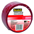 List 660 1" x 72 yds Light Duty Packaging Tape - Red - All Tool & Supply