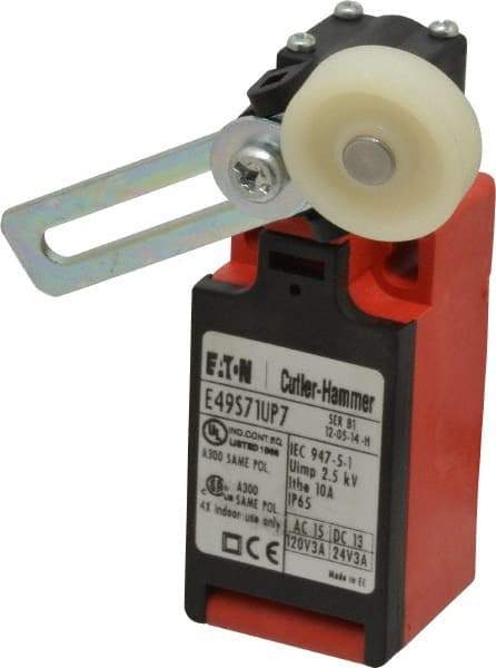 Eaton Cutler-Hammer - SPDT, NC/NO, 500 Volt, Screw Terminal, Roller Lever Actuator, General Purpose Limit Switch - 4, 13, 4X, 6P NEMA Rating, IP65 IPR Rating, Screw Mount - All Tool & Supply