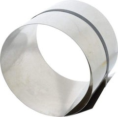 Made in USA - 50 Inch Long x 6 Inch Wide x 0.02 Inch Thick, Roll Shim Stock - Stainless Steel - All Tool & Supply