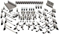 Kennedy - Tool Holder Sets For Square Hole Pegboard - Steel, 60 Piece Set - All Tool & Supply