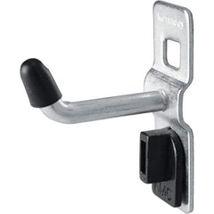 Kennedy - 1/4" Diam, 1" Long Single Vertical End Pegboard Hook - Steel - All Tool & Supply