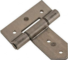 Made in USA - 3-3/4" Long x 2" Wide, Hinge - Aluminum, Brushed Finish - All Tool & Supply