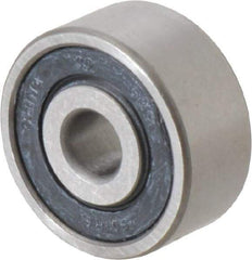 Value Collection - 3/16" Bore Diam, 11/16" OD, Double Seal Semi Ground Extra Light Radial Ball Bearing - 5/16" Wide, 1 Row, Round Bore, 201 Lb Static Capacity, 500 Lb Dynamic Capacity - All Tool & Supply