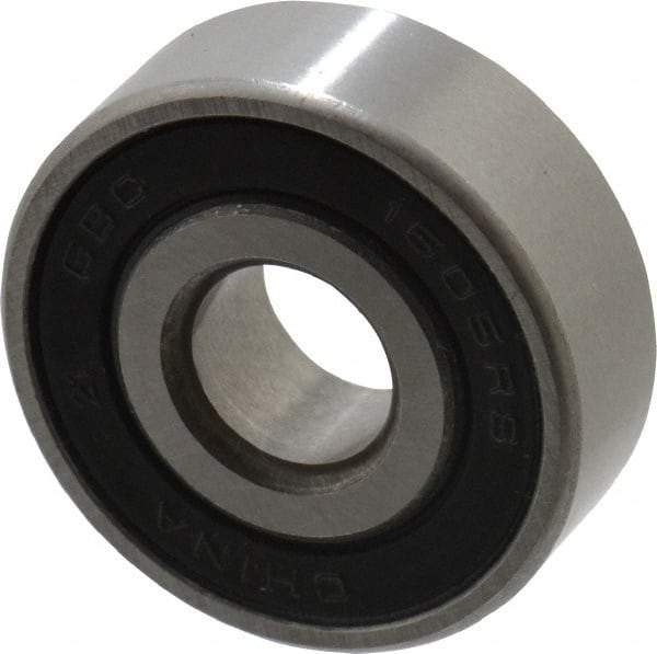 Value Collection - 5/16" Bore Diam, 29/32" OD, Double Seal Semi Ground Extra Light Radial Ball Bearing - 5/16" Wide, 1 Row, Round Bore, 291 Lb Static Capacity, 607 Lb Dynamic Capacity - All Tool & Supply