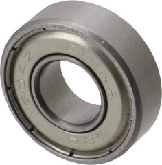 Value Collection - 3/8" Bore Diam, 7/8" OD, Double Shield Semi Ground Extra Light Radial Ball Bearing - 9/32" Wide, 1 Row, Round Bore, 318 Lb Static Capacity, 751 Lb Dynamic Capacity - All Tool & Supply