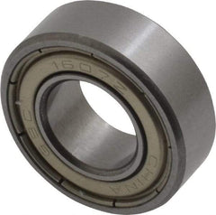 Value Collection - 7/16" Bore Diam, 29/32" OD, Double Shield Semi Ground Extra Light Radial Ball Bearing - 5/16" Wide, 1 Row, Round Bore, 291 Lb Static Capacity, 607 Lb Dynamic Capacity - All Tool & Supply