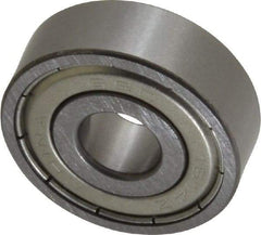 Value Collection - 3/8" Bore Diam, 1-1/8" OD, Double Shield Semi Ground Extra Light Radial Ball Bearing - 3/8" Wide, 1 Row, Round Bore, 538 Lb Static Capacity, 1,151 Lb Dynamic Capacity - All Tool & Supply