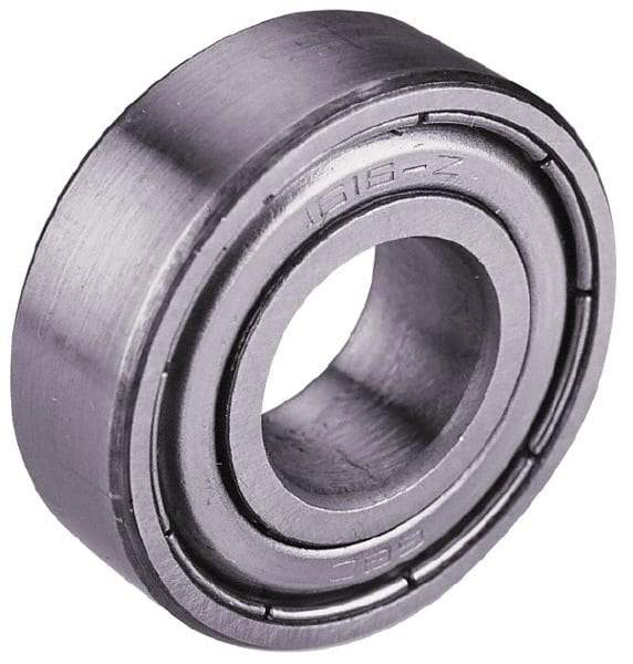 Value Collection - 7/16" Bore Diam, 1-1/8" OD, Double Shield Semi Ground Extra Light Radial Ball Bearing - 3/8" Wide, 1 Row, Round Bore, 538 Lb Static Capacity, 1,151 Lb Dynamic Capacity - All Tool & Supply