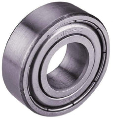 Value Collection - 1/4" Bore Diam, 11/16" OD, Double Shield Semi Ground Extra Light Radial Ball Bearing - 1/4" Wide, 1 Row, Round Bore, 201 Lb Static Capacity, 500 Lb Dynamic Capacity - All Tool & Supply