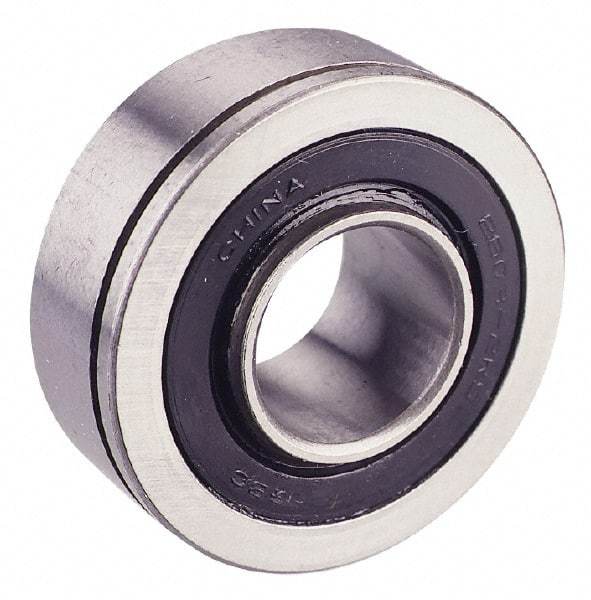 Value Collection - 5/8" Bore Diam, 1-3/4" OD, Double Seal Semi Ground Extra Light Radial Ball Bearing - 1 Row, Round Bore, 707 Lb Static Capacity, 1,366 Lb Dynamic Capacity - All Tool & Supply