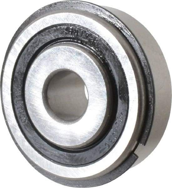 Value Collection - 1/2" Bore Diam, 1-3/4" OD, Double Seal Semi Ground Extra Light Radial Ball Bearing - 1 Row, Round Bore, 707 Lb Static Capacity, 1,366 Lb Dynamic Capacity - All Tool & Supply