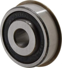 Value Collection - 1/2" Bore Diam, 1-3/4" OD, Double Seal Semi Ground Extra Light Radial Ball Bearing - 1 Row, Round Bore, 707 Lb Static Capacity, 1,366 Lb Dynamic Capacity - All Tool & Supply