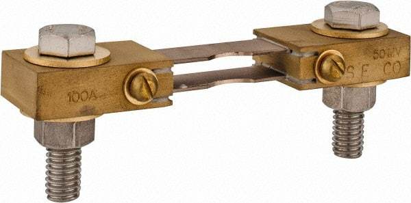 Simpson Electric - Panel Meter Switchboard Shunt - 100, 50 mV Drop, Screw Terminal, For Use with Falcon Series 200 mVDC Meters - All Tool & Supply