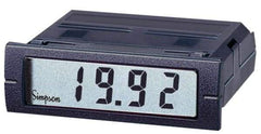 Simpson Electric - 3-1/2 Digits, Digital LCD, DC mV, Panel Meter - 4-440 Hz, 10 Megohms, 250 VAC, Red - All Tool & Supply