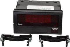 Simpson Electric - 3-1/2 Digits, Digital LED, DC Voltmeter, Panel Meter - 50/60 Hz, 10 Megohms, 120 VAC, 20 VDC, Red - All Tool & Supply