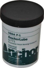 Made in USA - Anchorlube G-771, 1/2 Pt Jar Cutting Fluid - Water Soluble, For Broaching, Counterboring, Drawing, Drilling, Engraving, Fly-Cutting, Hole Extruding, Milling, Piercing, Punching, Sawing, Seat Forming, Spot Facing, Tapping - All Tool & Supply