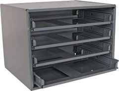 Durham - 4 Drawer, Small Parts Slide Rack Cabinet - 11-3/4" Deep x 15-1/4" Wide x 11-1/4" High - All Tool & Supply