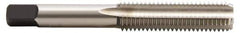 Hertel - #12-24 UNC, H3, 3 Flute, Bottoming Chamfer, Bright Finish, High Speed Steel Hand STI Tap - 2-23/32" OAL, 1-1/8" Thread Length - Exact Industrial Supply