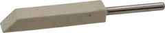 Made in USA - 1/4" Diam, 1/8" Shank Diam, Taper Shaped Mounted Bob - Medium Density, 1/4" Head Length, 1-1/2" Shank Length, Wool Felt, for Reciprocating Tools - All Tool & Supply