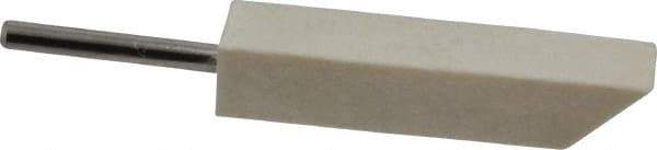 Made in USA - 3/8" Diam, 1/8" Shank Diam, Taper Shaped Mounted Bob - Hard Density, 1-3/4" Head Length, 1-1/2" Shank Length, Wool Felt, for Reciprocating Tools - All Tool & Supply