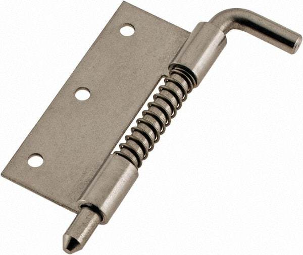 Made in USA - 7/8" Wide x 0.05" Thick, 302/304 Hinge - Stainless Steel, Polished Finish - All Tool & Supply