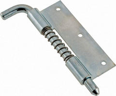 Made in USA - 1" Wide x 1/16" Thick, Hinge - Steel, Zinc Plated Finish - All Tool & Supply