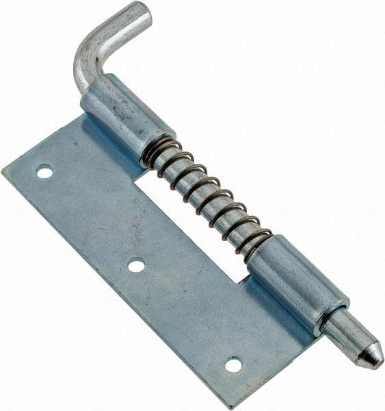 Made in USA - 1" Wide x 1/16" Thick, Hinge - Steel, Zinc Plated Finish - All Tool & Supply