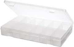 Durham - 10-13/16" Wide x 1-3/4" High x 6-3/4" Deep, Small Parts Compartment Box - Polypropylene Frame, 12 Compartments, 3" Wide x 1-9/16" High x 1-11/16" Deep Bin - All Tool & Supply