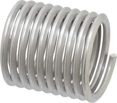 Heli-Coil - 1-1/8 - 7 UNC, 1.688" OAL, Free Running Helical Insert - 9-7/8 Free Coils, Tanged, Stainless Steel, Bright Finish, 1-1/2D Insert Length - All Tool & Supply