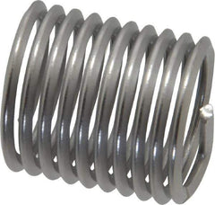 Heli-Coil - M20x2.50 Metric Coarse, 30mm OAL, Free Running Helical Insert - 13-5/8 Free Coils, Tanged, Stainless Steel, Bright Finish, 1-1/2D Insert Length - All Tool & Supply